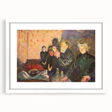 Emotive Expressionist Art - Dødskamp by Edvard Munch Canvas Print