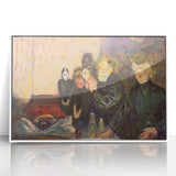 Emotive Expressionist Art - Dødskamp by Edvard Munch Canvas Print