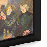 Emotive Expressionist Art - Dødskamp by Edvard Munch Canvas Print