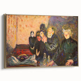 Emotive Expressionist Art - Dødskamp by Edvard Munch Canvas Print