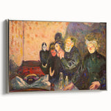 Emotive Expressionist Art - Dødskamp by Edvard Munch Canvas Print