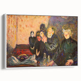 Emotive Expressionist Art - Dødskamp by Edvard Munch Canvas Print