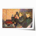 Emotive Expressionist Art - Dødskamp by Edvard Munch Canvas Print
