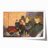 Emotive Expressionist Art - Dødskamp by Edvard Munch Canvas Print