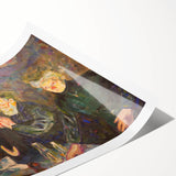 Emotive Expressionist Art - Dødskamp by Edvard Munch Canvas Print