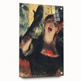 Edgar Degas' Café Singer - Expressive Impressionist Portrait Art Print