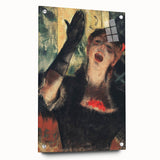 Edgar Degas' Café Singer - Expressive Impressionist Portrait Art Print