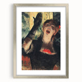 Edgar Degas' Café Singer - Expressive Impressionist Portrait Art Print