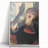 Edgar Degas' Café Singer - Expressive Impressionist Portrait Art Print