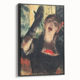 Edgar Degas' Café Singer - Expressive Impressionist Portrait Art Print