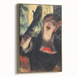 Edgar Degas' Café Singer - Expressive Impressionist Portrait Art Print