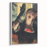 Edgar Degas' Café Singer - Expressive Impressionist Portrait Art Print