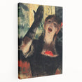 Edgar Degas' Café Singer - Expressive Impressionist Portrait Art Print