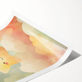 Stretched Canvas Art for Kids – Smiling Star Nursery Print