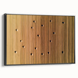 Framed canvas artwork depicting serene countryside landscapes with vibrant green fields and a blue sky, presented in a sleek black frame, ideal for home decor.