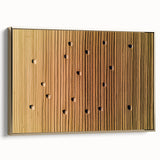 Framed canvas artwork showcasing a serene countryside landscape, featuring lush green fields and rolling hills, accented by a stylish gold frame, ideal for home decor.