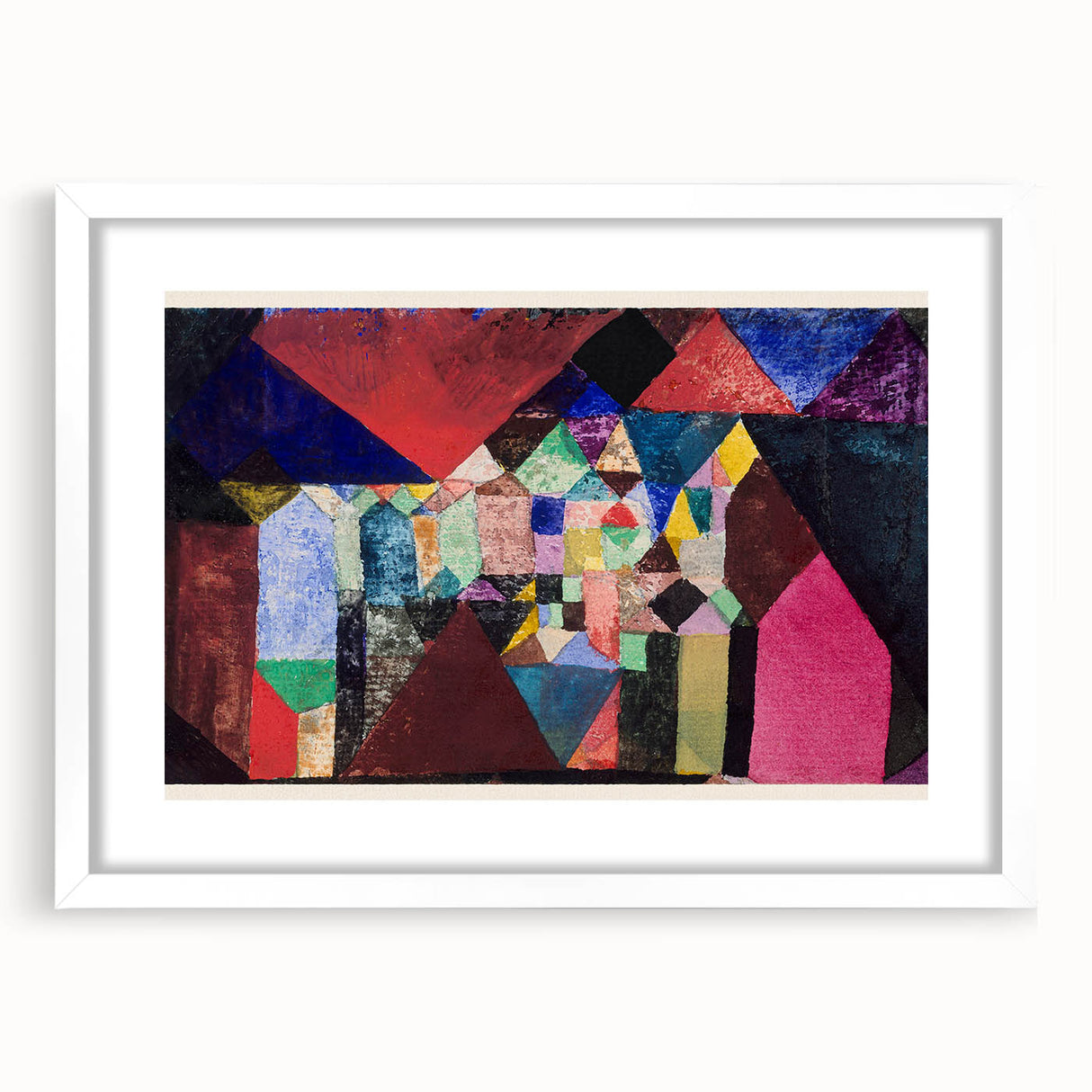 Modern Wall Art Print - Municipal Jewel by Paul Klee - Colorful Abstract Decor