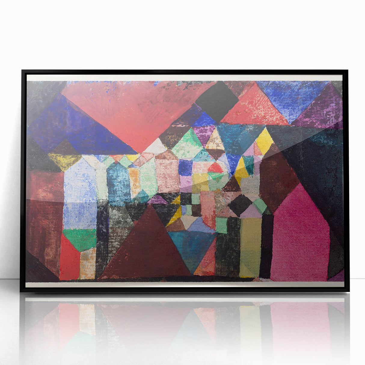 Modern Wall Art Print - Municipal Jewel by Paul Klee - Colorful Abstract Decor