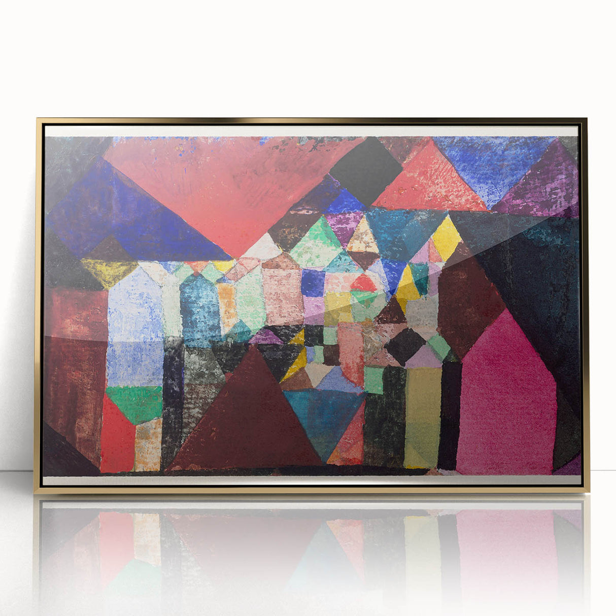 Modern Wall Art Print - Municipal Jewel by Paul Klee - Colorful Abstract Decor