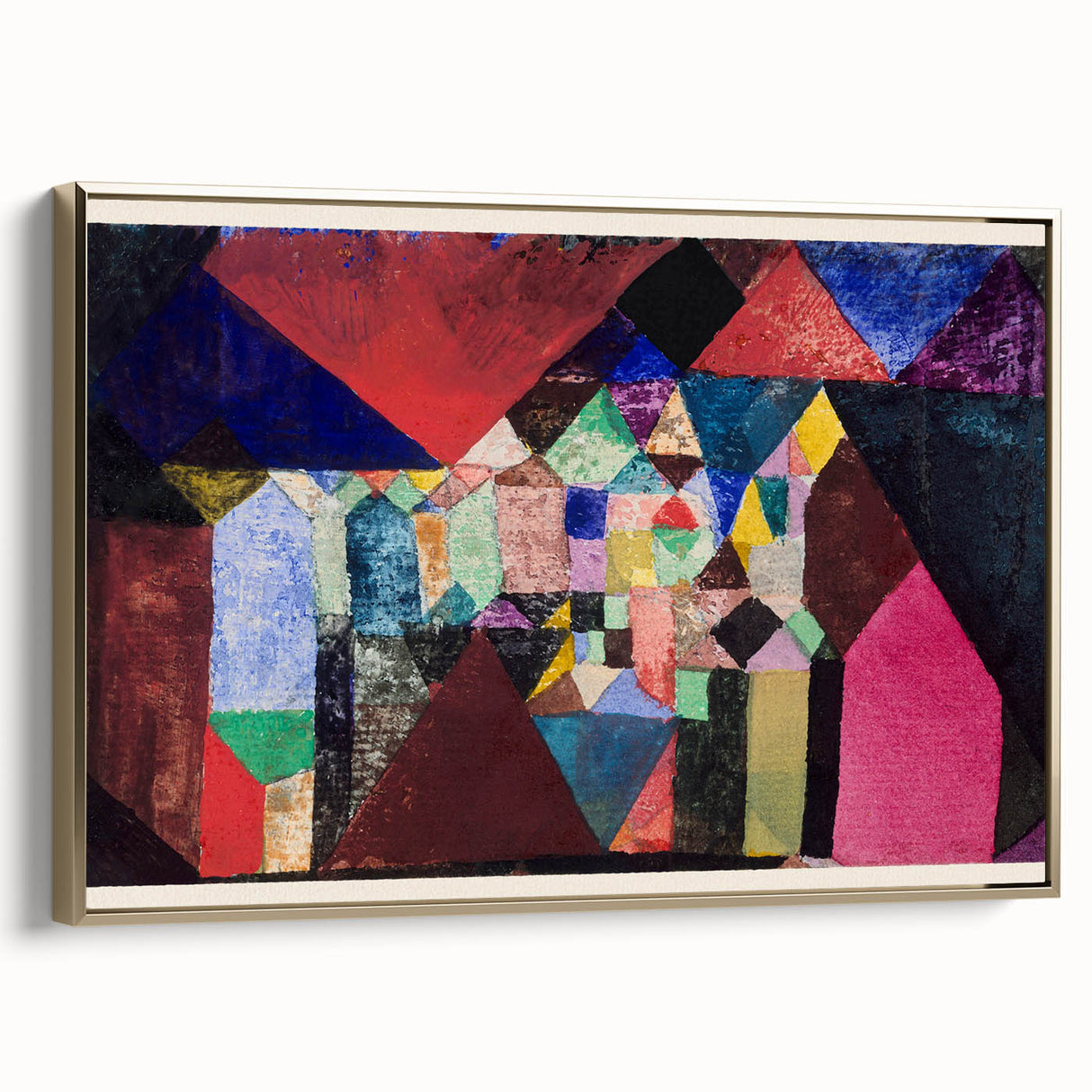 Modern Wall Art Print - Municipal Jewel by Paul Klee - Colorful Abstract Decor