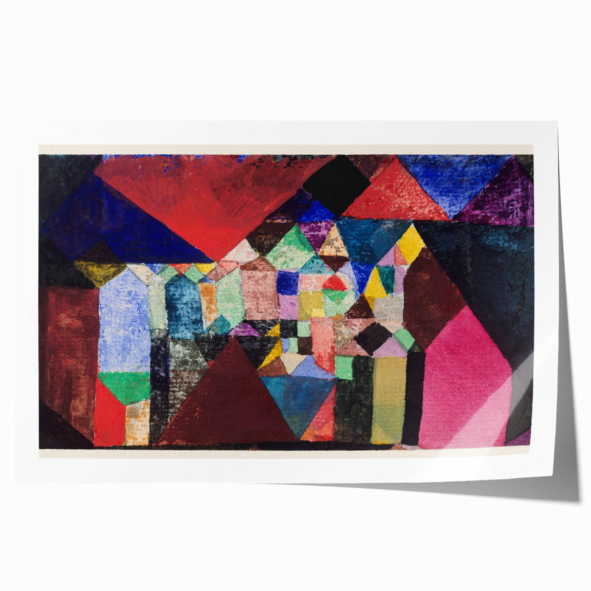 Modern Wall Art Print - Municipal Jewel by Paul Klee - Colorful Abstract Decor