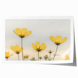 Close-up floral art on rolled print featuring soft pink and green hues, ideal for dining room or bathroom wall decor.