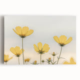 Black and white close-up floral photo on stretched canvas, ideal for kitchen wall art.