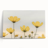 Black and white close-up floral photograph on stretched canvas, ideal for kitchen wall art or bedroom ambiance.