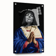 Modern Pop Art Virgin in Prayer - Contemporary Canvas Print