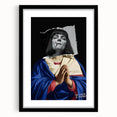 Modern Pop Art Virgin in Prayer - Contemporary Canvas Print