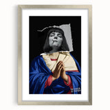 Modern Pop Art Virgin in Prayer - Contemporary Canvas Print