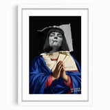 Modern Pop Art Virgin in Prayer - Contemporary Canvas Print