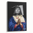 Modern Pop Art Virgin in Prayer - Contemporary Canvas Print