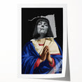 Modern Pop Art Virgin in Prayer - Contemporary Canvas Print