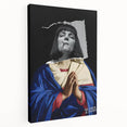 Modern Pop Art Virgin in Prayer - Contemporary Canvas Print