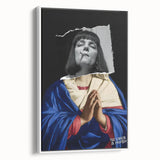 Modern Pop Art Virgin in Prayer - Contemporary Canvas Print