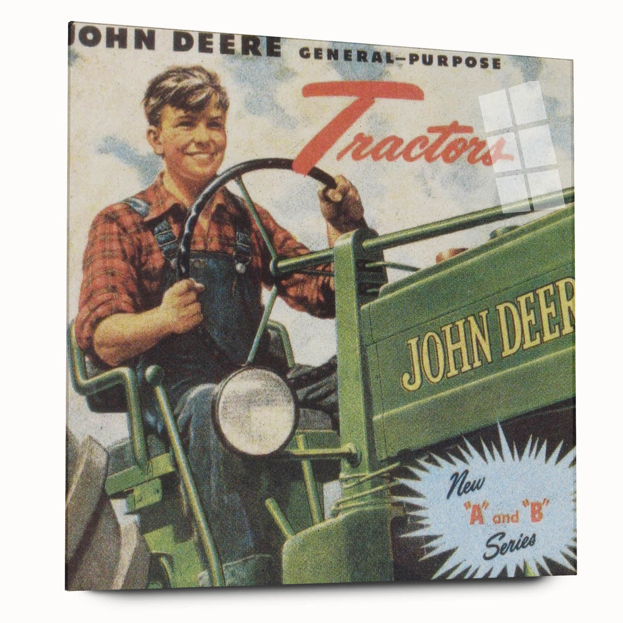 Vintage John Deere Tractors Retro Poster - Nostalgic Wall Art