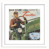 Vintage John Deere Tractors Retro Poster - Nostalgic Wall Art