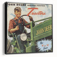 Vintage John Deere Tractors Retro Poster - Nostalgic Wall Art