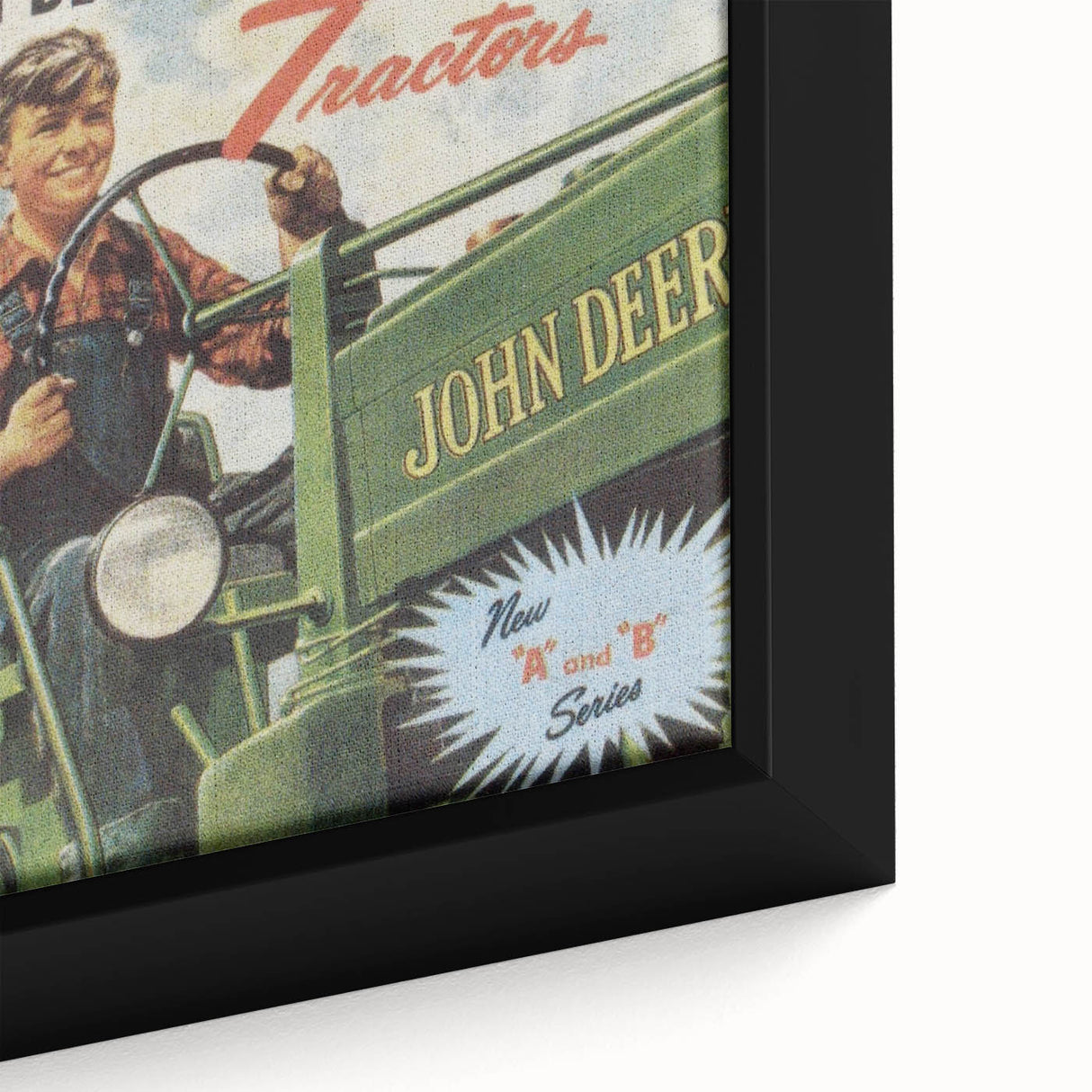 Vintage John Deere Tractors Retro Poster - Nostalgic Wall Art