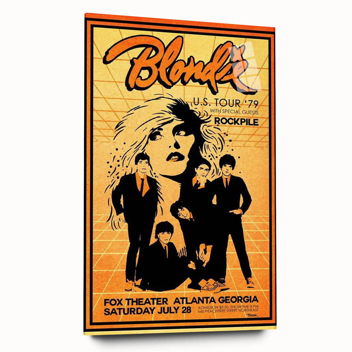 Blondie 1979 U.S. Tour Poster Art - Retro Music Wall Decor