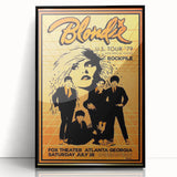 Blondie 1979 U.S. Tour Poster Art - Retro Music Wall Decor