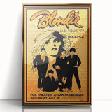 Blondie 1979 U.S. Tour Poster Art - Retro Music Wall Decor