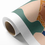 Vintage Holland Travel Poster – Dutch Girl with Tulips Art