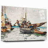 Vibrant Realism Market Scene | Nassau Market by Winslow Homer Print
