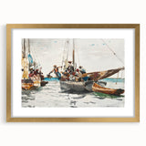 Vibrant Realism Market Scene | Nassau Market by Winslow Homer Print