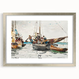 Vibrant Realism Market Scene | Nassau Market by Winslow Homer Print