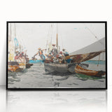 Vibrant Realism Market Scene | Nassau Market by Winslow Homer Print