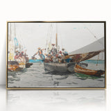 Vibrant Realism Market Scene | Nassau Market by Winslow Homer Print