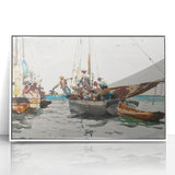 Vibrant Realism Market Scene | Nassau Market by Winslow Homer Print